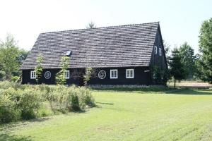 Budynek mieszkalny w skansenie łużyckim w Buczynach