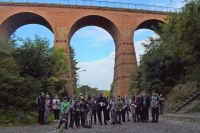 Uczestnicy spaceru krajobrazowego w Łagowie fot. Małgorzata Ożóg