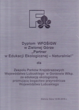 Dyplom WFOŚiGW